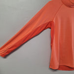 Cabelas Guidewear Lightweight Long Sleeve Shirt Salmon Orange Bright Women Small