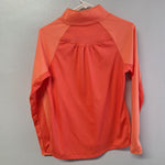 Cabelas Guidewear Lightweight Long Sleeve Shirt Salmon Orange Bright Women Small