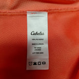 Cabelas Guidewear Lightweight Long Sleeve Shirt Salmon Orange Bright Women Small