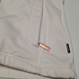 Luhta Faux Fur Full Zip Sweatshirt Jacket White Womens XL Brown Board Ski Lodge