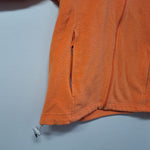 Columbia Full Zip Fleece Orange Womens Large Pockets Spring Fall Jacket Pumpkin