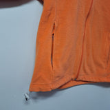 Columbia Full Zip Fleece Orange Womens Large Pockets Spring Fall Jacket Pumpkin