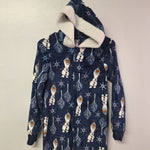 Disney Frozen II Olaf Pajama Sleepwear Hooded One Piece Fill Zip Adult XS