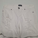 CJ Black Premium Jeans Zipper Distressed Rips Thrashed Punk White Mens 30 x 30