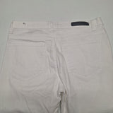 CJ Black Premium Jeans Zipper Distressed Rips Thrashed Punk White Mens 30 x 30