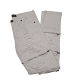 CJ Black Premium Jeans Zipper Distressed Rips Thrashed Punk White Mens 30 x 30