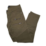 CJ Black Premium Jeans Zipper Skinny Flex Punk Green Mens 30 x 30 Rouched Rock