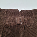BDG Urban Outfitters Corduroy Pants Brown Cargo Pockets Womens 6 UK 10 Buckle