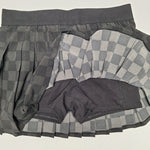 Joy Lab Skort Pleated Lightweight Stretch Womens Medium Pocket Black Gothic Prep