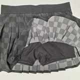 Joy Lab Skort Pleated Lightweight Stretch Womens Medium Pocket Black Gothic Prep