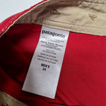 Patagonia Board Shorts Common Threads Red Drawstring Pockets Mens 34 Swim Trunks