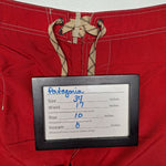 Patagonia Board Shorts Common Threads Red Drawstring Pockets Mens 34 Swim Trunks