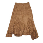 Flair Skirt Faux Suade Cowgirl Native Country Ruffle Asymmetrical Womens Small