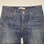 Levis Perfect Waist Straight Leg 525 Blue Jeans Womens 10 M Short Denim Elastic