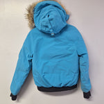 Ganada Goose Chilliwack Down Jacket Topaz Blue Iceberg Bomber Parka Womens XS