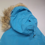 Ganada Goose Chilliwack Down Jacket Topaz Blue Iceberg Bomber Parka Womens XS