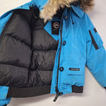 Ganada Goose Chilliwack Down Jacket Topaz Blue Iceberg Bomber Parka Womens XS