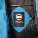 Ganada Goose Chilliwack Down Jacket Topaz Blue Iceberg Bomber Parka Womens XS