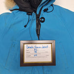 Ganada Goose Chilliwack Down Jacket Topaz Blue Iceberg Bomber Parka Womens XS