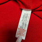 Boohoo Tapered Flare Sleeve Ruffle Womens Plus Size 18 Red Blouse Top