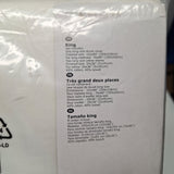 Ikea Praktviva King Duvet Sham Set White Simple Clean Modern Cozy