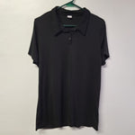 Animal Den Polo Shirt Womens Ladies XL Black Collared Professional Golf Top