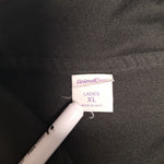 Animal Den Polo Shirt Womens Ladies XL Black Collared Professional Golf Top