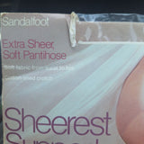 JCPenney Sheerest Support Pantihose Bone 81 Sandalfoot Average Nylon Spandex