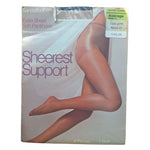 JCPenney Sheerest Support Pantihose Bone 81 Sandalfoot Average Nylon Spandex