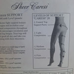 Worthington Sheer Caress Pantihose Sandaltfoot Sand 41 Control Top Average Dark