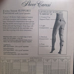 Worthington Sheer Caress Pantihose Sandaltfoot Suntan 03 Control Top Average