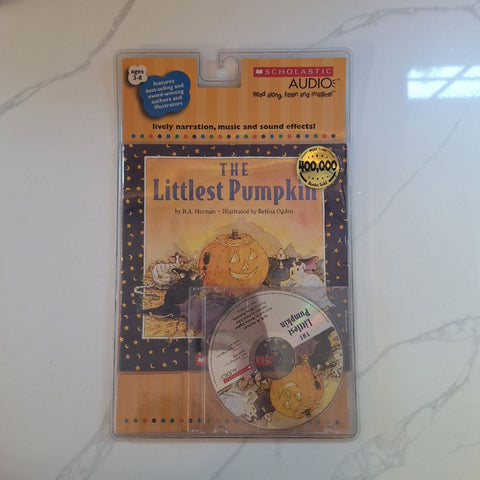 Scholastic Littlest Pumpkin Audio Book Combo Read Along Halloween Preschool CD