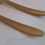 Lille Kirsten Rosti Mepal Denmark Spoons Vintage 7.5 Inch Small Serving Set of 2