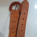 Leather Embroidered Belt Guatemala Size 34 Colorful Small Bright Rainbow