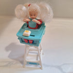 1998 Mattel Kelly Barbie High Chair McDonalds Moves Happy Meal Hair Burger Toy