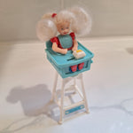 1998 Mattel Kelly Barbie High Chair McDonalds Moves Happy Meal Hair Burger Toy