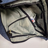 AmeriBag Healthy Back Saver Sling Pouch Blue Zip Pockets Strap Trip Vacation