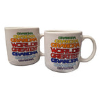 Worlds Greatest Grandma Grandpa Mug Set Pair Retro Colorful Gift Grandparents