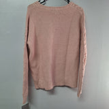 Falls Creek Knit Sweater Pink Blush Warm Womens Large Comfy With Tags