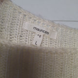 Maurices Striped Sweater Soft Acrylic Womens Large Button Shoulders