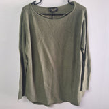 Charter Club Luxury Cashmere Sweater Top Green Soft Tags Womens Large High End