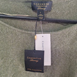 Charter Club Luxury Cashmere Sweater Top Green Soft Tags Womens Large High End