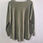 Charter Club Luxury Cashmere Sweater Top Green Soft Tags Womens Large High End