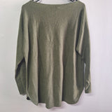 Charter Club Luxury Cashmere Sweater Top Green Soft Tags Womens Large High End