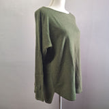 Charter Club Luxury Cashmere Sweater Top Green Soft Tags Womens Large High End