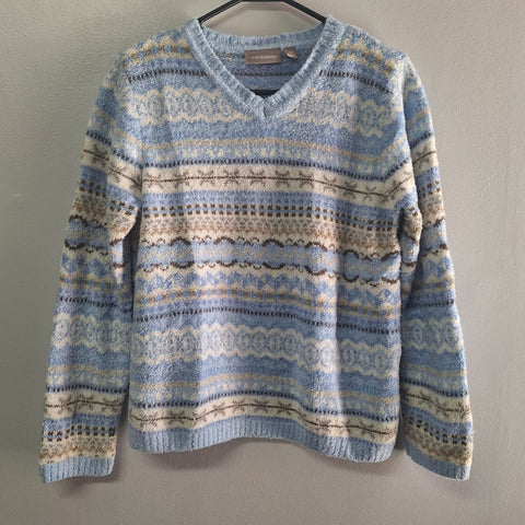 Croft Barrow Sweater Soft Blue Winter Warm Womens Medium