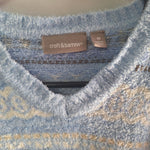 Croft Barrow Sweater Soft Blue Winter Warm Womens Medium