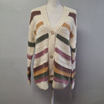 Falls Creek Button Down Cardigan Sweater Chunky Knit Sage Granny Womens X Large