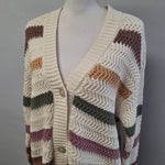 Falls Creek Button Down Cardigan Sweater Chunky Knit Sage Granny Womens X Large