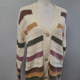 Falls Creek Button Down Cardigan Sweater Chunky Knit Sage Granny Womens X Large